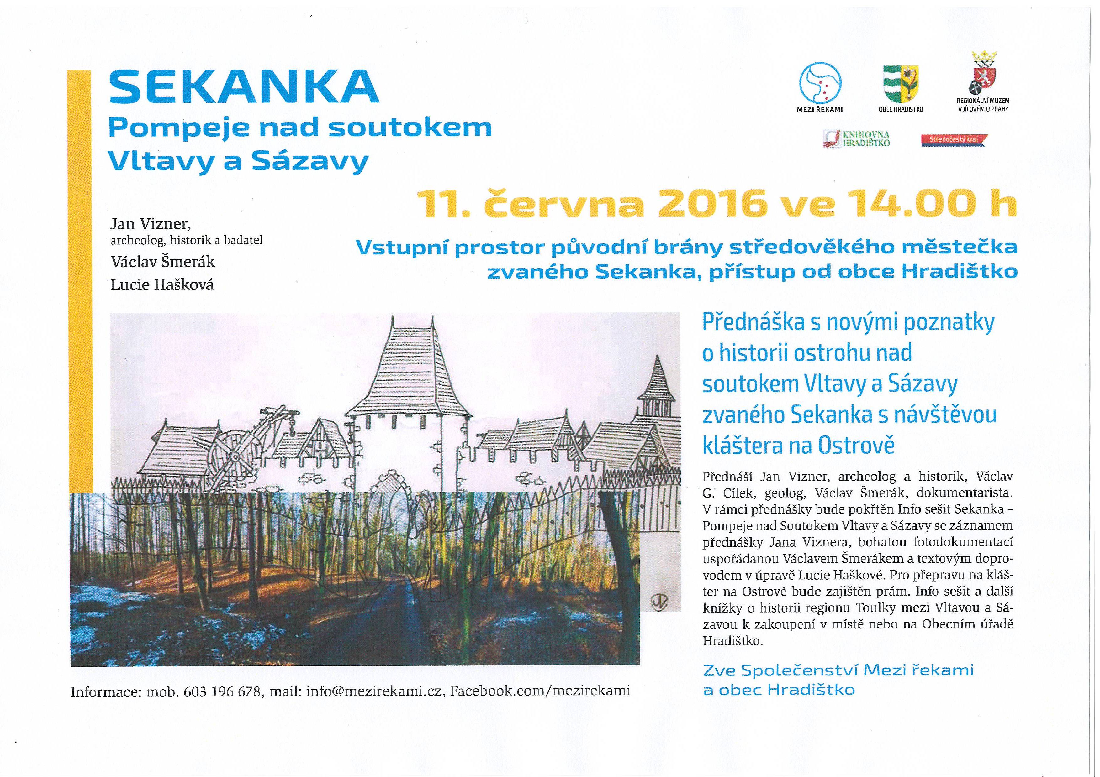 Sekanka – Pompeje na soutoku Vltavy a Sázavy